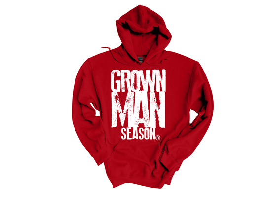 Grown Man Season Unisex Hoodie (Red)